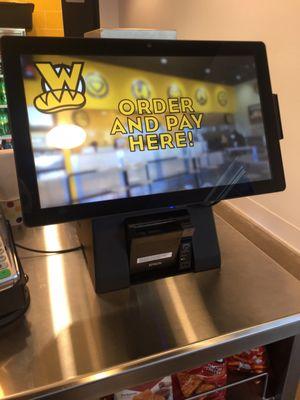 Order at the kiosk, instead of filling out the bags.