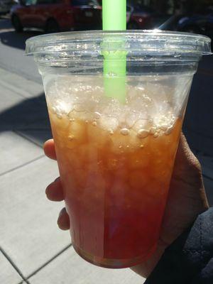 Strawberry bubble tea