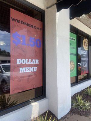 Wednesday dollar menu