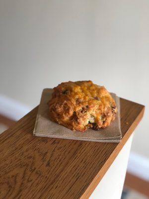 Wonderful savory jalapeño cheddar bacon scone