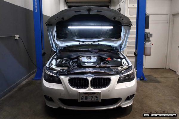 2008 BMW 550I 4.8L, V8 Front & Rear Brake Service and New Engine Oil Pan Gasket Replacemen