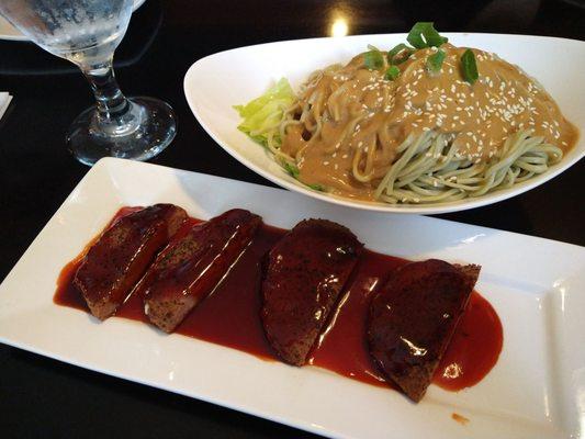 BBQ Seitan and Cold Noodles