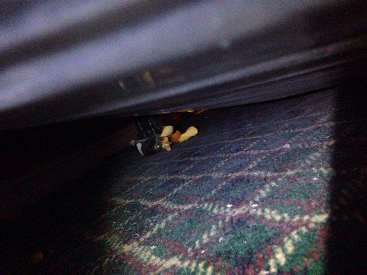 Orange peel under bed