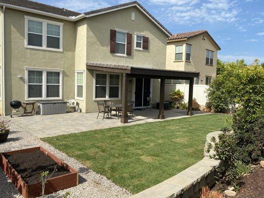 Pavers Patio, and an attached solid roof gazebo.