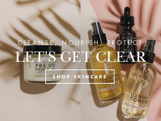 Let us get you clear with a custom skincare routine. Book your consultation now at www.purebeautyskinbar.com