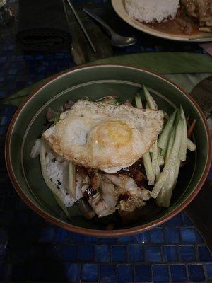 Bibimbap with beef