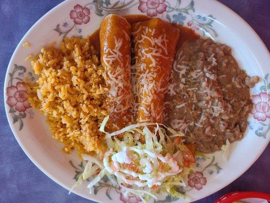 Chicken enchiladas