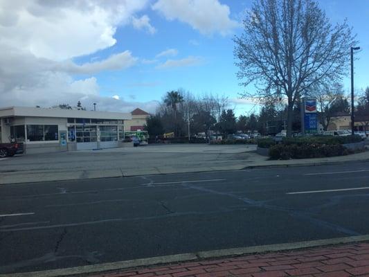 Chevron Gas Station Store Front, Mountain View, CA.