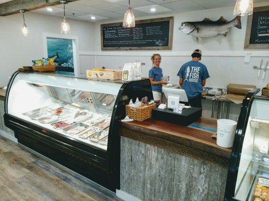 Cheery interior with friendly staff.