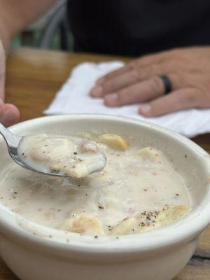 Seafood chowder was amazing! I think I'll make this the entree next time!