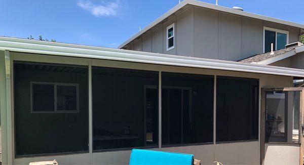 Replaced all the screens even the screen door to the patio room and also made two new frames and screen those. OUTSTANDING WORK!