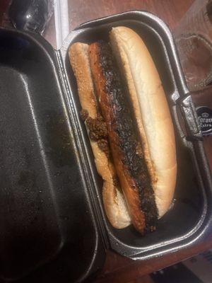 This was supposed to o be a hot dog with chili this is what I got