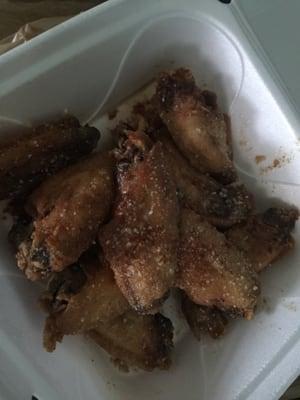 Garlic Parmesan wings (10)