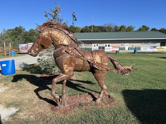 Horse sculpture