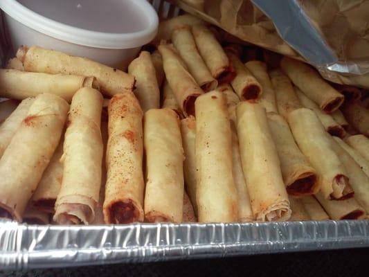 Addictive egg rolls. Party winner. Bring to any party. People will go crazy for them.