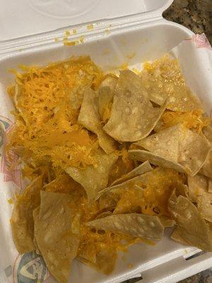 Chips and queso?  Are you kidding me?  I mean technically, yes, it's chips and cheese, but seriously...........