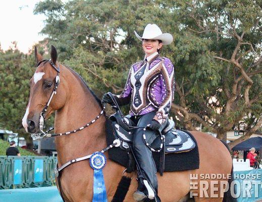 Storm the Beach and Caroline Boone bring home another blue in the Open Western Pleasure division.