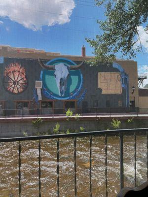 The mural and clear creek