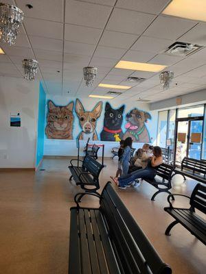 Waiting area at Emancipet