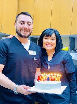 Happy Birthday to Javier and Dr. Sarah Ito.