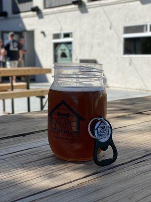 Doghouse IPA and keychain