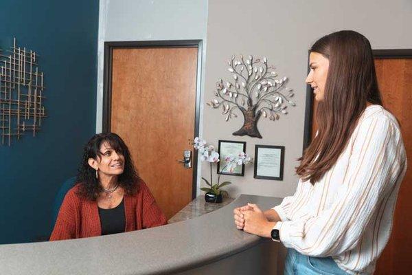 Check-in with our medical clinic receptionist. Friendly, helpful, and efficient so you feel welcomed and comfortable. You are important!