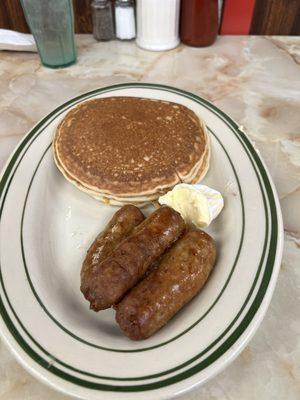 Pancakes and sausage