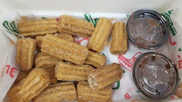 Churros with nutella or dulce de leche