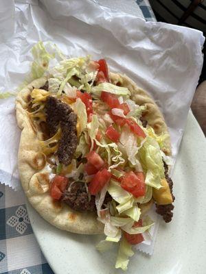 Cheeseburger Pita