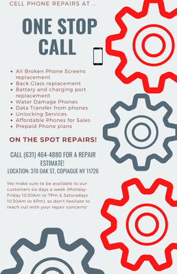 Cell phone repair services