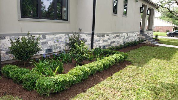 Drainage, Sod, and Planting to this new custom home in Meyerland Area, Houston, TX