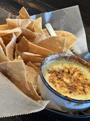 Spinach-Artichoke Dip -- Amazing!!!...and the chips were the best chips I've had with S-A Dip.