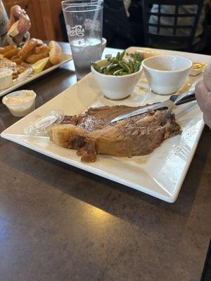 big slab of prime rib