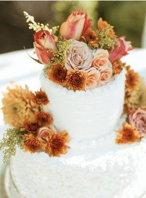 Recent wedding floral caketopper