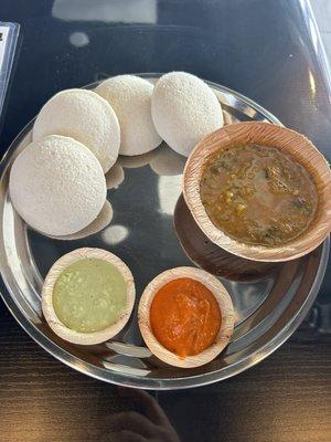 Idli and sambar