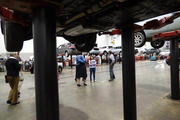 New owners touring our service department.