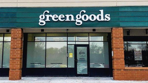 Green Goods - Blaine's dispensary storefront!