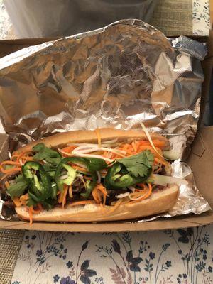 Bahn Mi pork sandwich