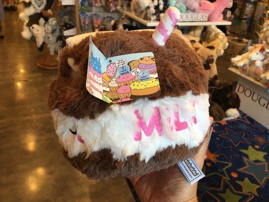 Chocolate milk plush