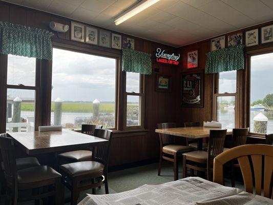 Inside dining area