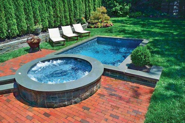 Having a swim spa swimming pool with a hot water spa brings enjoyment home every day.