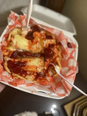 Strawberry Cheesecake Funnel Cake