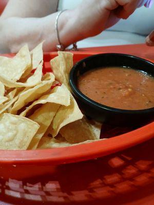 Chips salsa