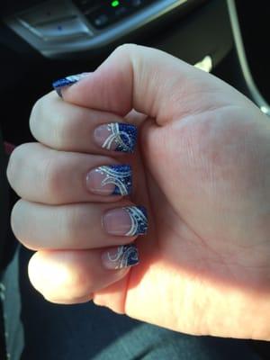 Nails by Jeanine! Designs are done by hand!!