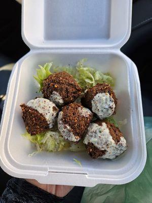 Side of falafel. Yum