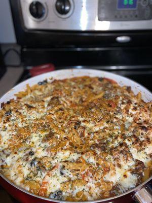 Grandma's Supreme Pizza Pasta (Penne)