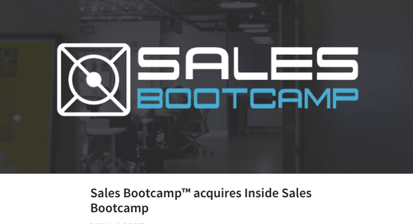 Sales Bootcamp acquired Inside Sales Bootcamp in April 2017. We now offer a Free 1-Week Online Bootcamp and paid fellowship for all students