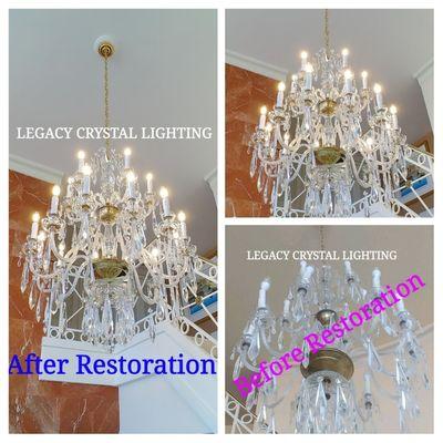 Let us fix and restore your chandelier.