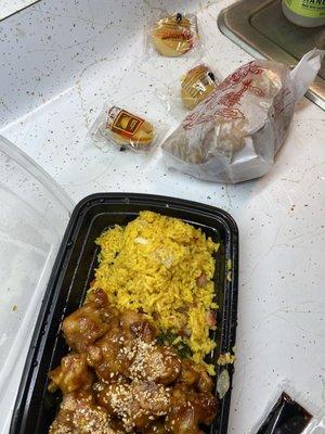 Sesame chicken combo