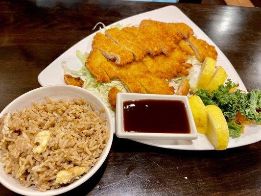 Chicken Katsu with Fried Rice